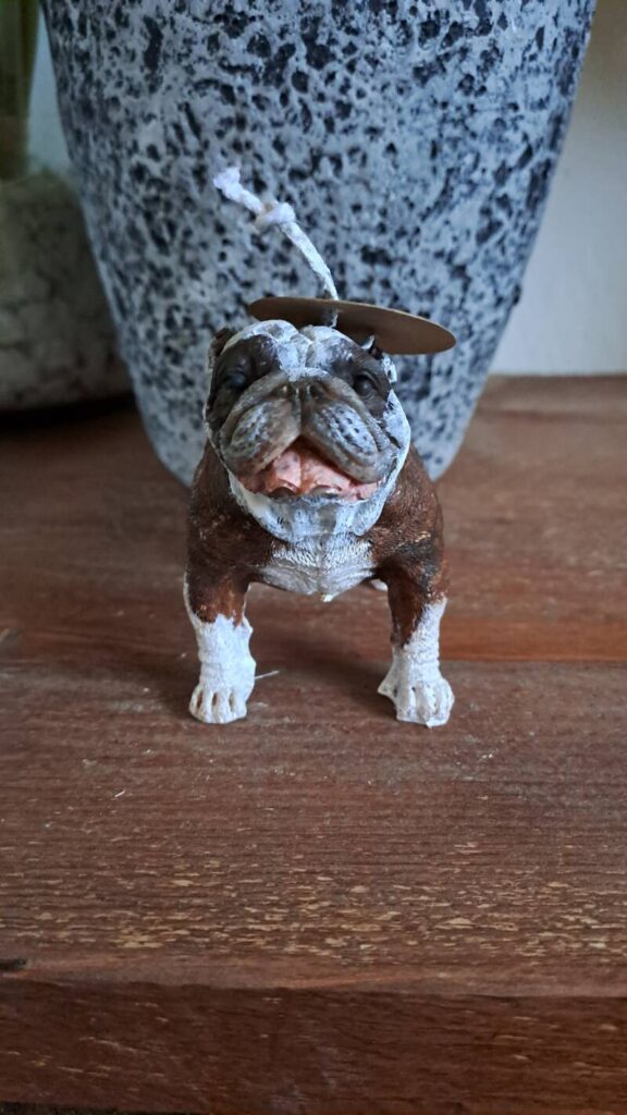 Engelse bulldog kaars